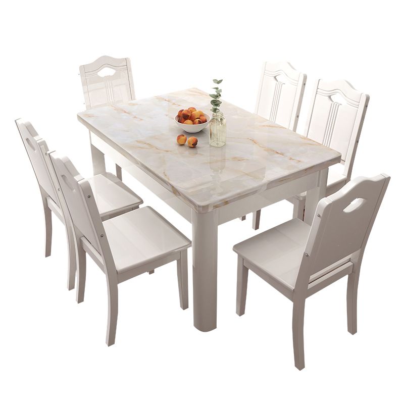 Rectangle Dining Room Dinner Kitchen Table Modern Dining Table