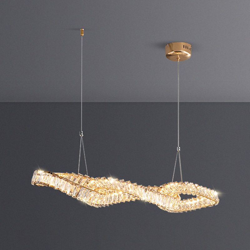 Modern Dining Chandelier Pendant Kitchen Dining Room Crystal Hanging Lamp Fixture