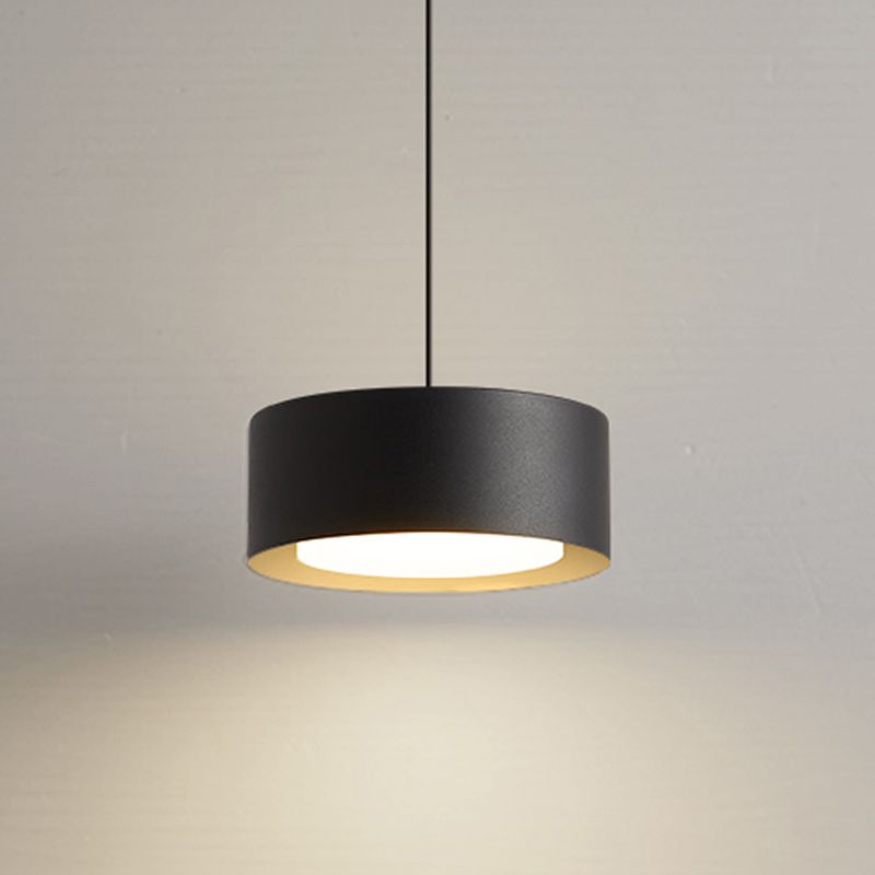 Acryl cirkelvormige ledhanglamp in moderne beknopte stijl smeedijzeren hanglampje voor slaapkamer