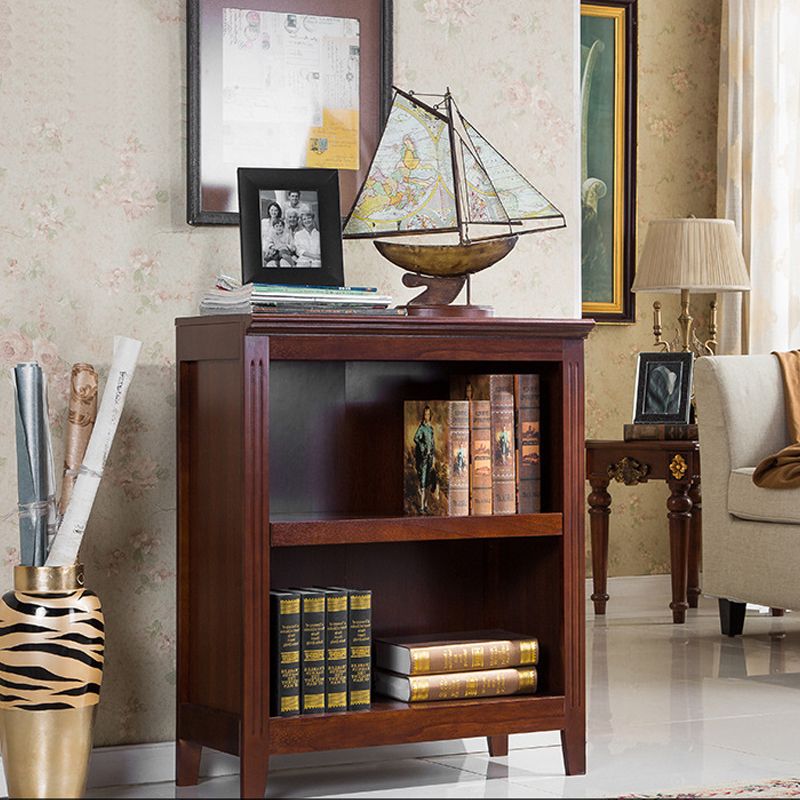 Contemporary Wood Bookshelf Standard Book Shelf for Home Office 13.6" Wide