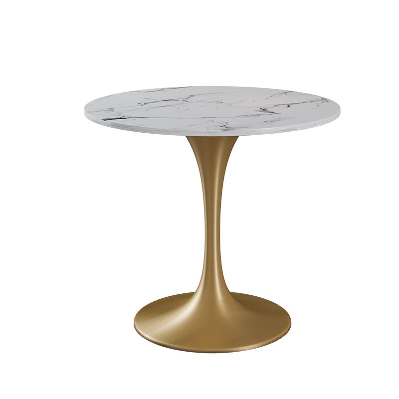 Glam Style Sintered Stone Set Round 1/3/4/5 Pieces Dining Set for Home Use