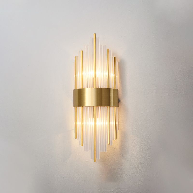 Copper Wall Sconce Light Postmodern Style 2 Lights Indoor Wall Mount Lamp Fixture