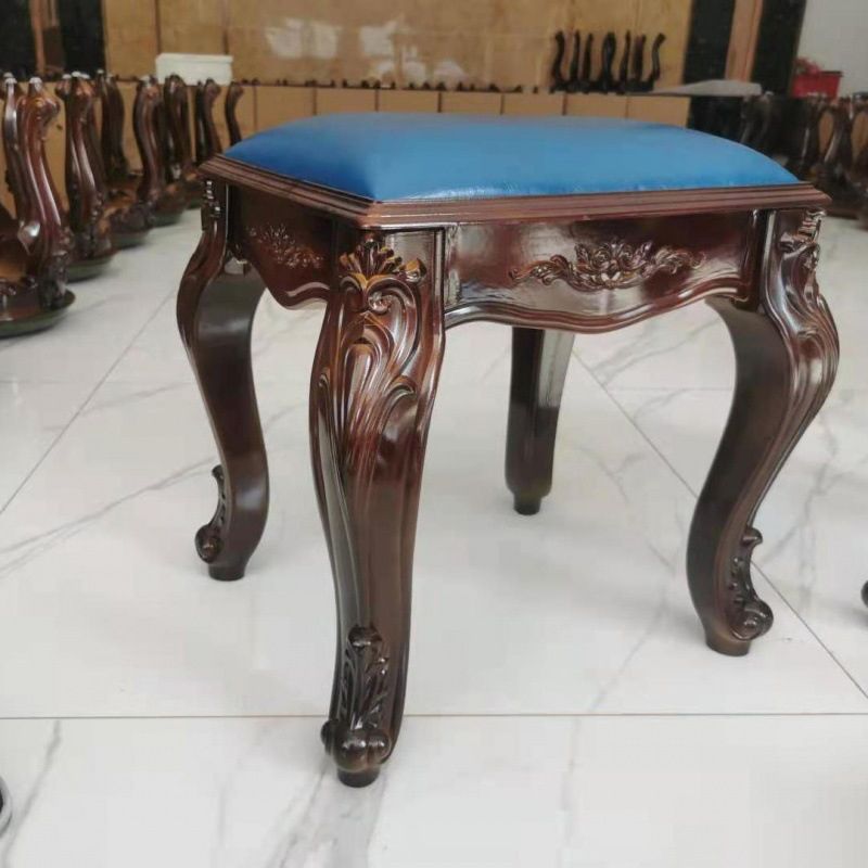 Upholstered Pouf Ottoman Pure Color Metal Frame Craving Stain Resistant Poof Stool