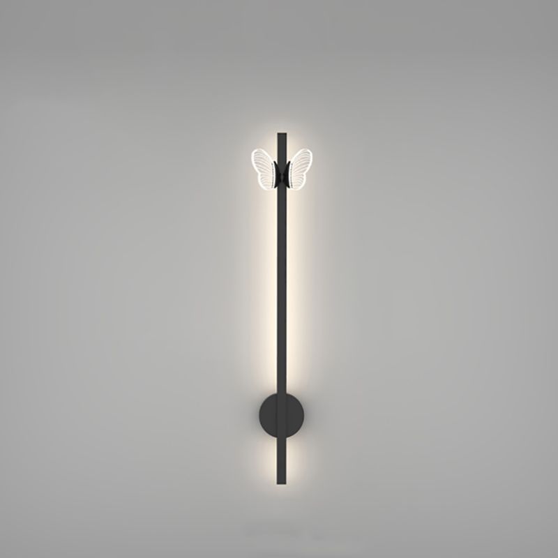 Linear Shape Metal Wall Lights Modern Style 2 Light Wall Mounted Light Fixtures