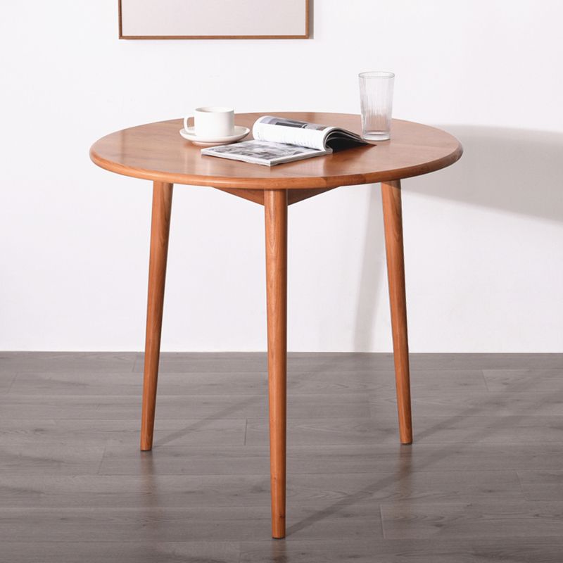 Table à manger à double piédestal en bois massif simplicité