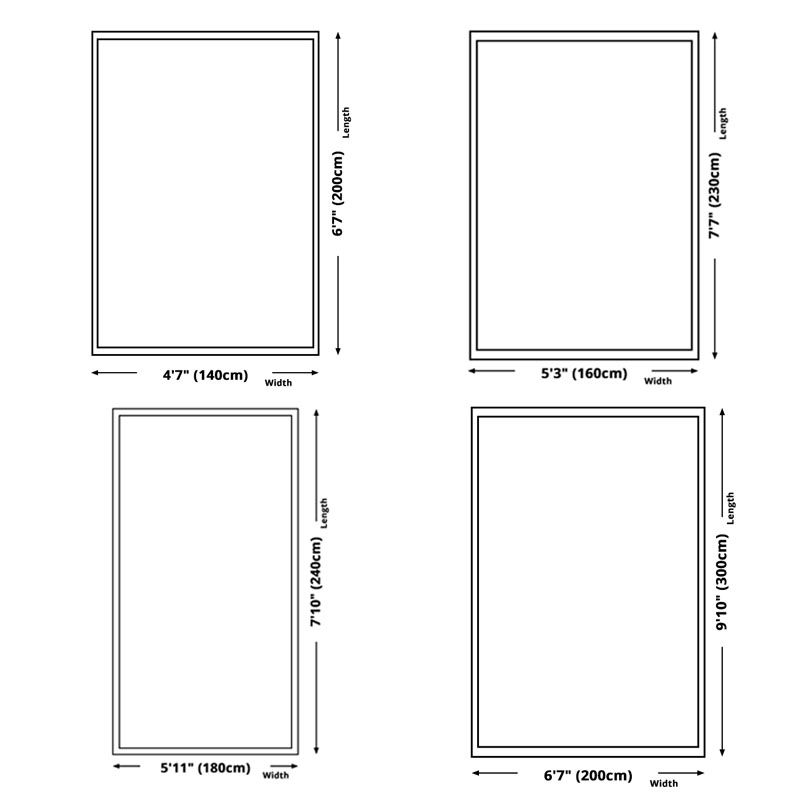 Modern Indoor Rug Leisure Green Polyester Area Rug Non-Slip Backing Carpet for Living Room