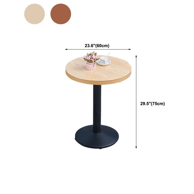 29.53" Tall Contemporary Style Coffee Cocktail Table Metal Pedestal Coffee Table