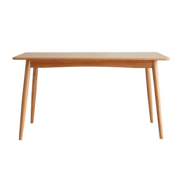 Rectangle Dining Table Contemporary Dinner Room Solid Wood Table with 4-foot