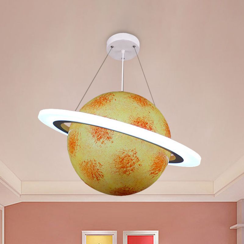 Chandelier de pendentif judiciaire Jupiter / Blue Terre / Orange Sole