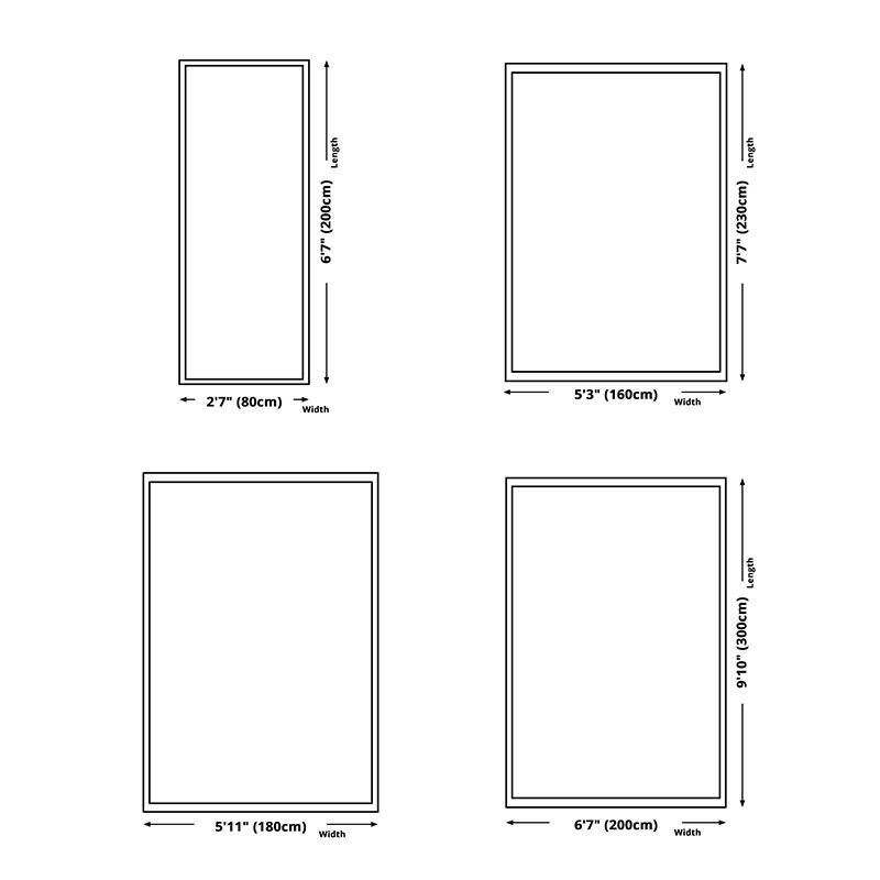 Grey Modern Carpet Polyester Graphic Carpet Stain Resistant Carpet for Living Room