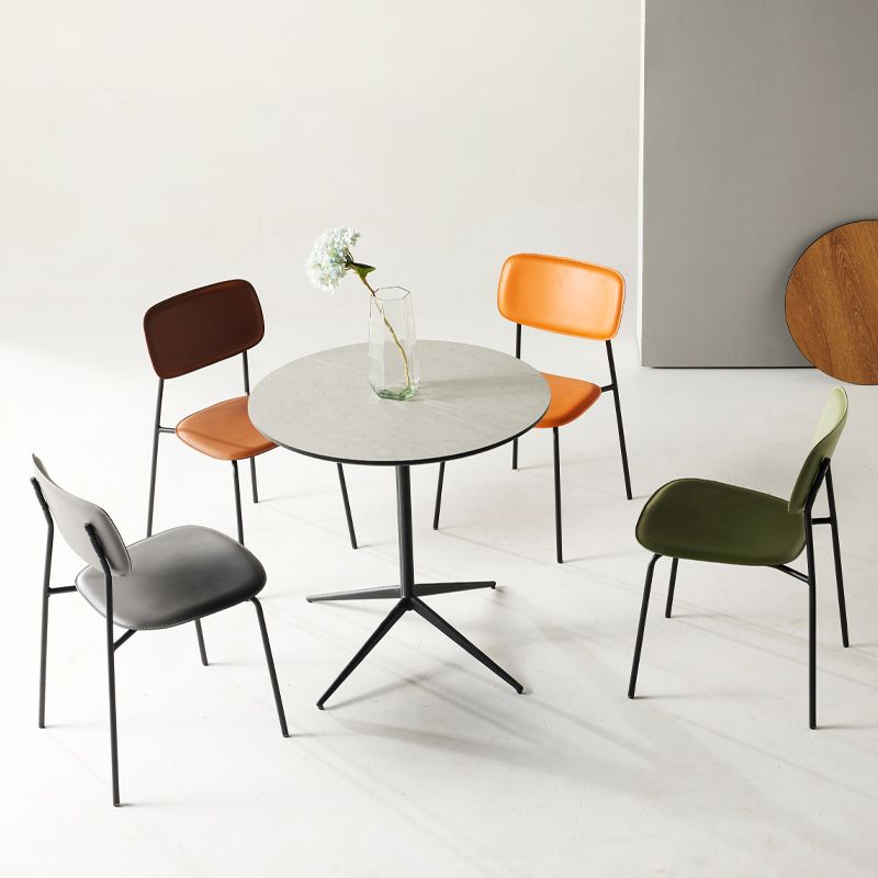 Chaise d'appoint empilable, chaise industrielle à dossier ouvert, sans accoudoirs, pour salle à manger