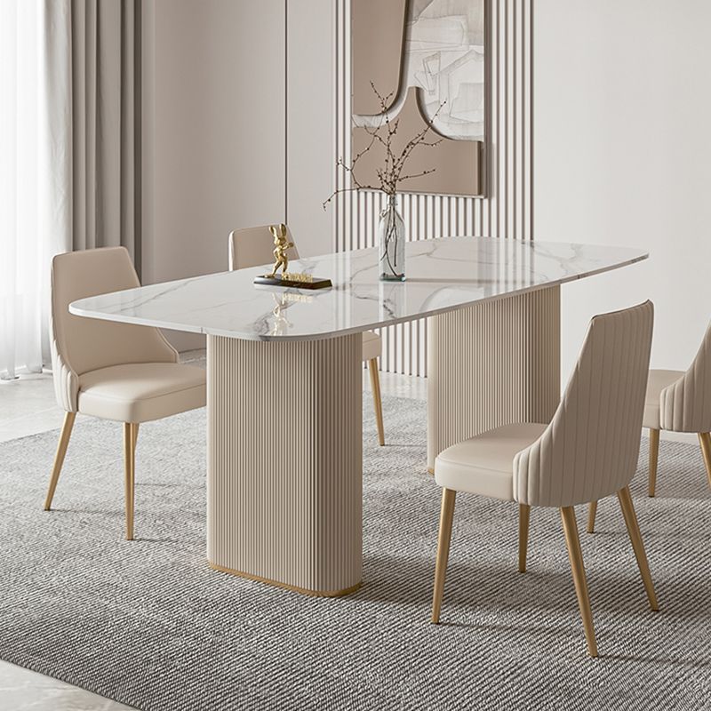 1/4/5/7 Pieces Dining Set Stone Dining Furniture for Dining Room