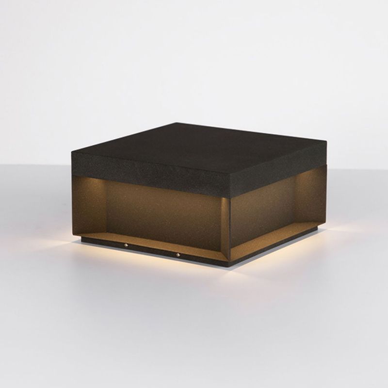 Square Pillar Lamp Modern Outdoor Waterproof Light for Courtyard