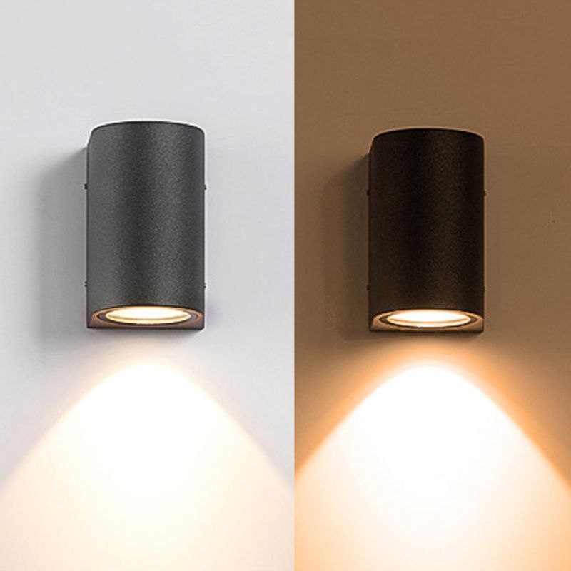 Cylinder 1 - Light Wall Lighting Fixture Aluminum Wall Sconce in Black