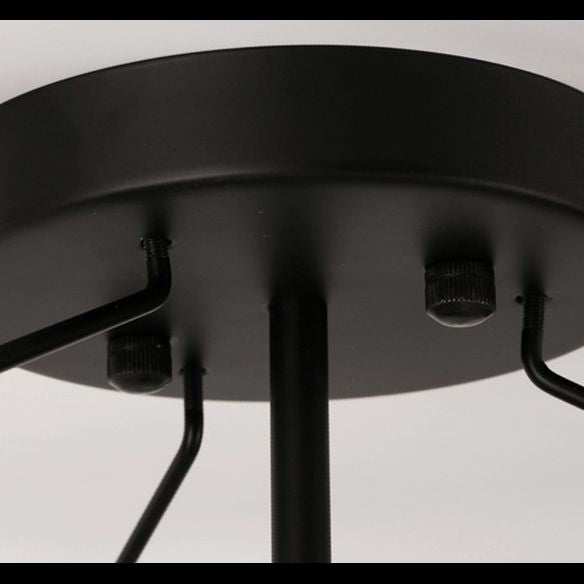 Mount semi-luxueux Light traditionnel chambre à coucher semi-flush plafonnier plafond avec une nuance en verre de bol dans la crème