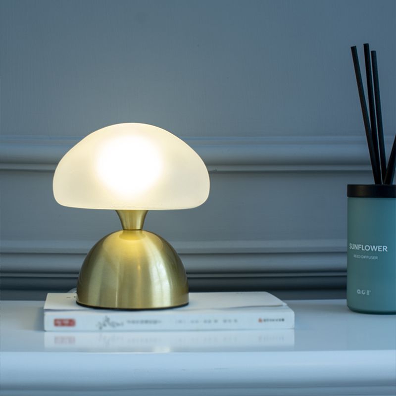 Lámpara de mesa de globo moderna 1 luz de mesa de luz