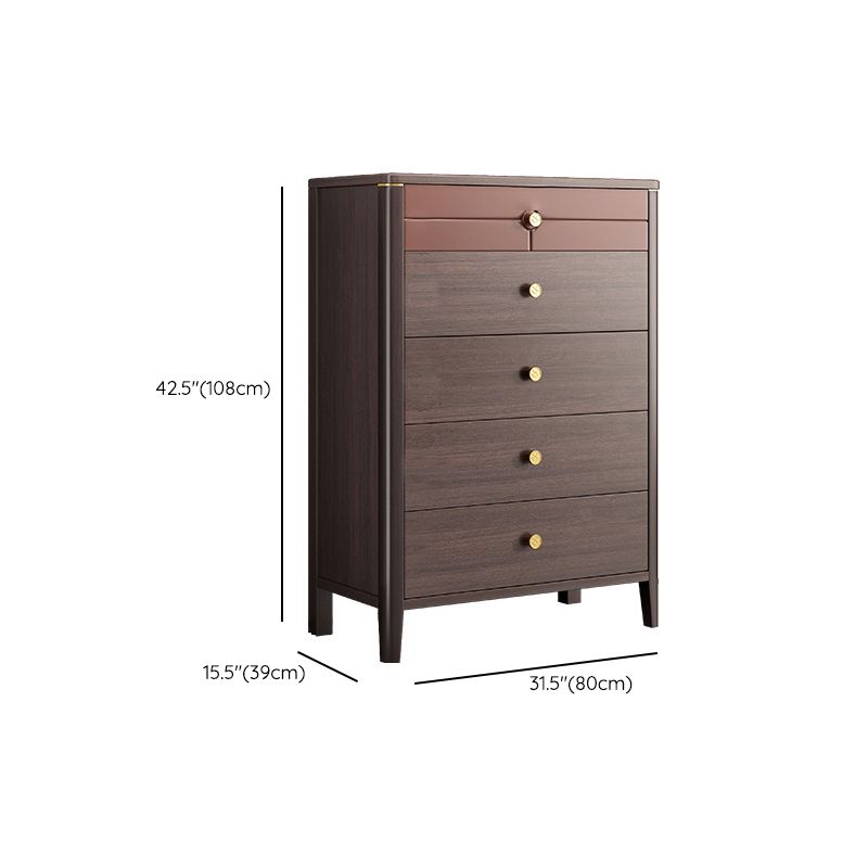 Contemporary Double Dresser Pine Horizontal Storage Chest Dresser for Bedroom
