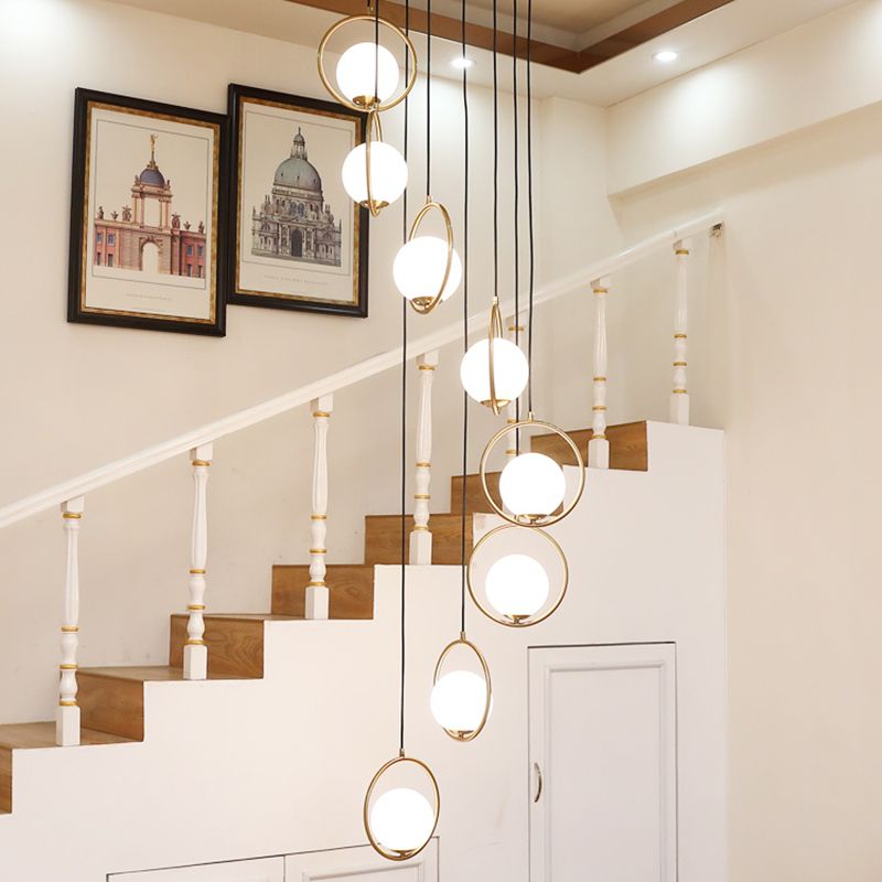 Lampada a soffitto a soffitto a soffitto a soffitto a soffitto contemporaneo con anello di alone in nero