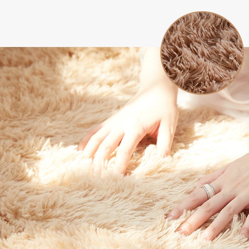 Tendy Shag Area Tapis Simplicity Plain Intérieur tapis intérieur Polyester Anti-Slip Backing Tapis pour décoration intérieure