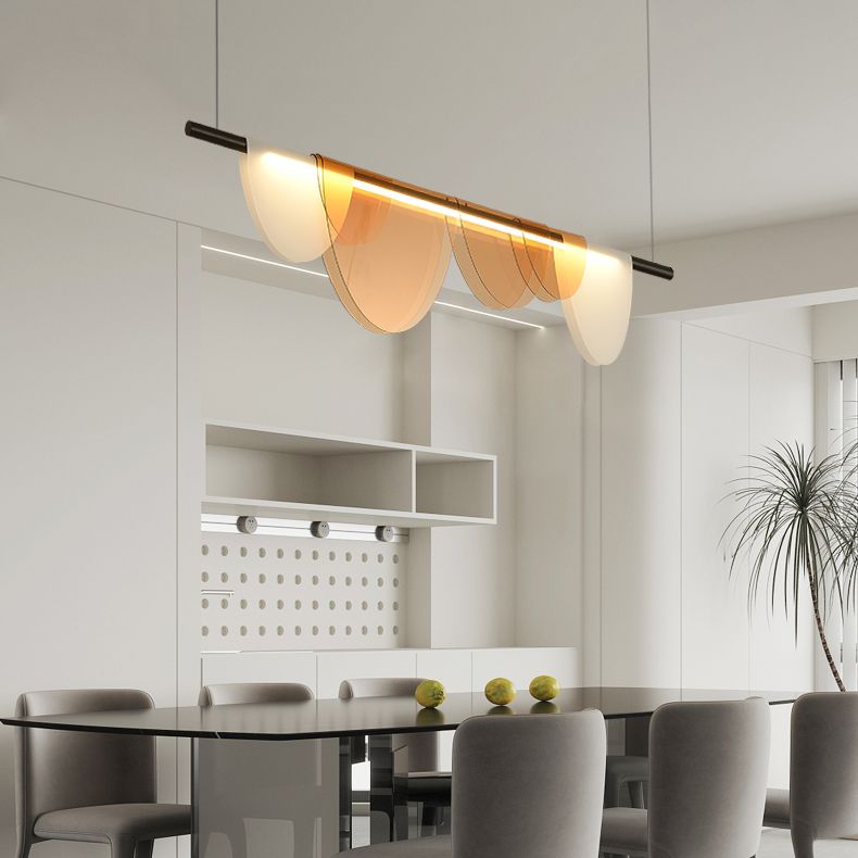 Modern Hanging Light Metal Island Light Fixture for Dining Room