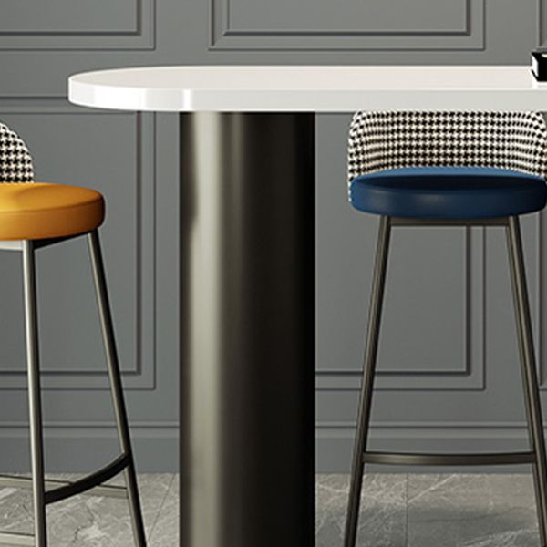 Modern Free Form Pub Table Set 1/3/4 Pieces Solid Wood Top Bar Table Set