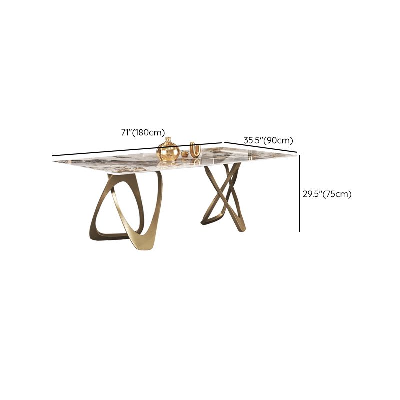 Nordic 1/3/4/5/8 Pieces Dining Set Rectangle Stone Dining Table for Dining Room