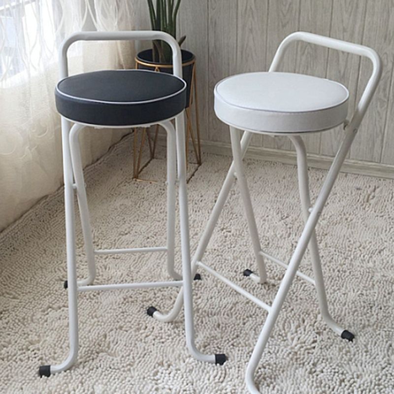 Taburetes de bar de cuero Pu de estilo nórdico, taburetes plegables para comedor