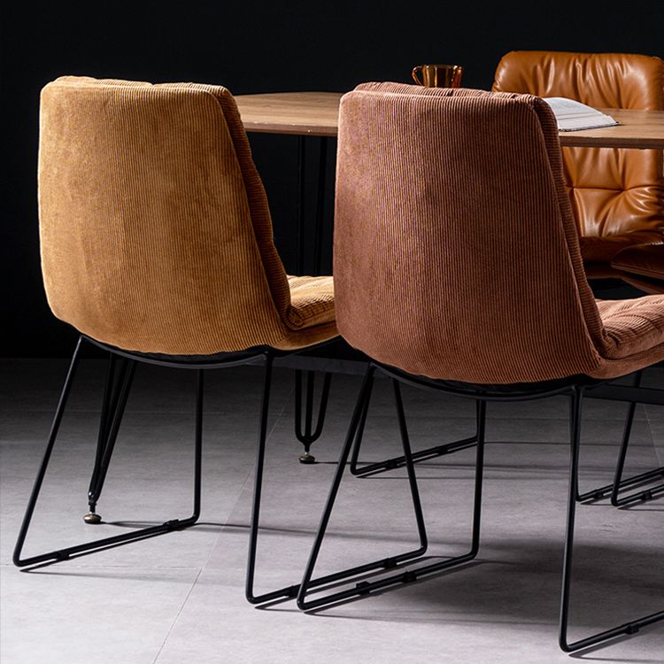 Silla contemporánea que cena las sillas sin brazos con las piernas del metal para la cocina