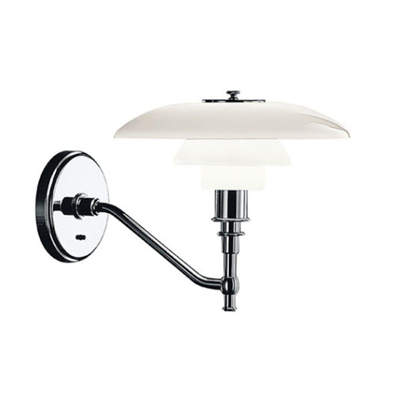 Simple Glass Shade Wall Light Fixture Modern Wall Light Sconce for Bedroom