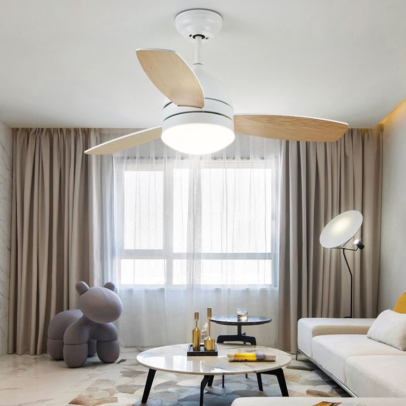 Modern Style Ceiling Fan Lamp Metal 1 Light Ceiling Fan Light for Children's Room