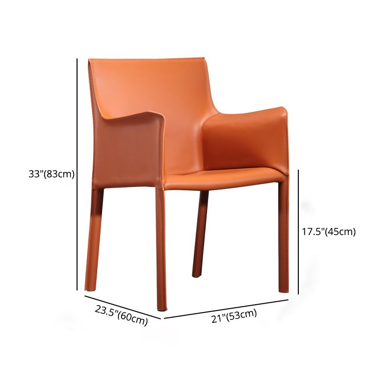 Chaise de salle à manger moderne en similicuir, finition mate, fauteuil de salle à manger Parsons
