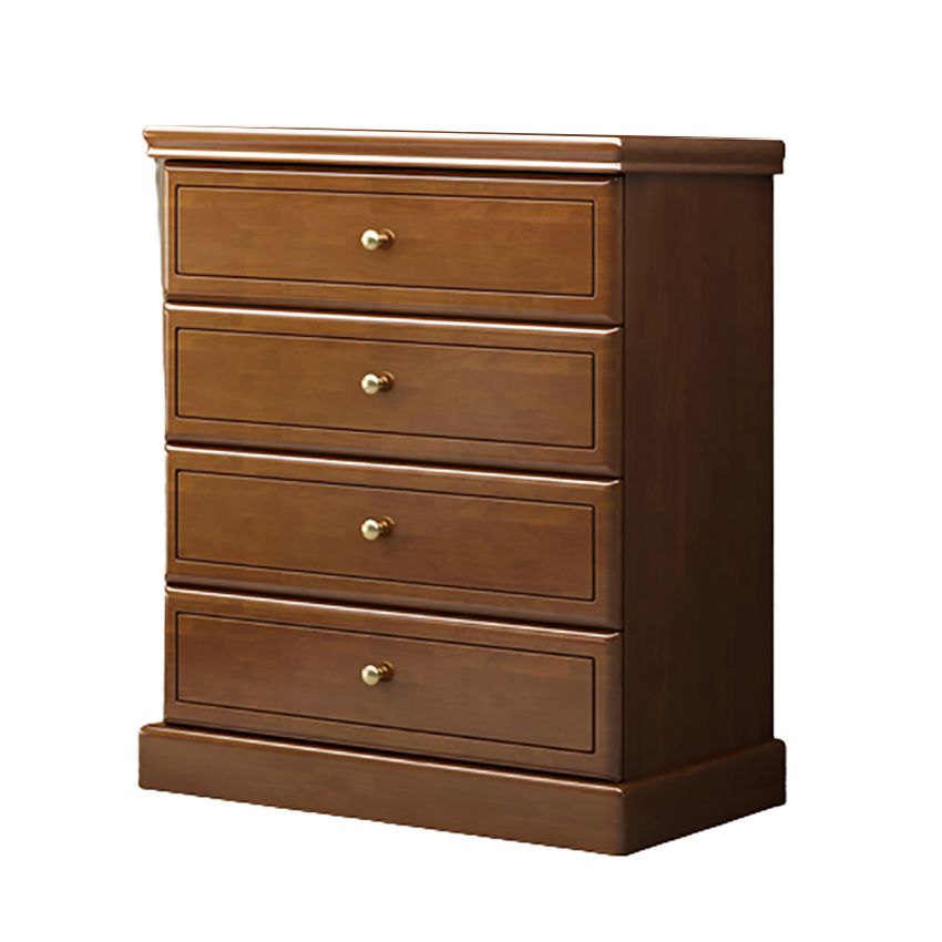 Modern Rectangle Accent Chest with Soft Close Drawers in Solid Wood