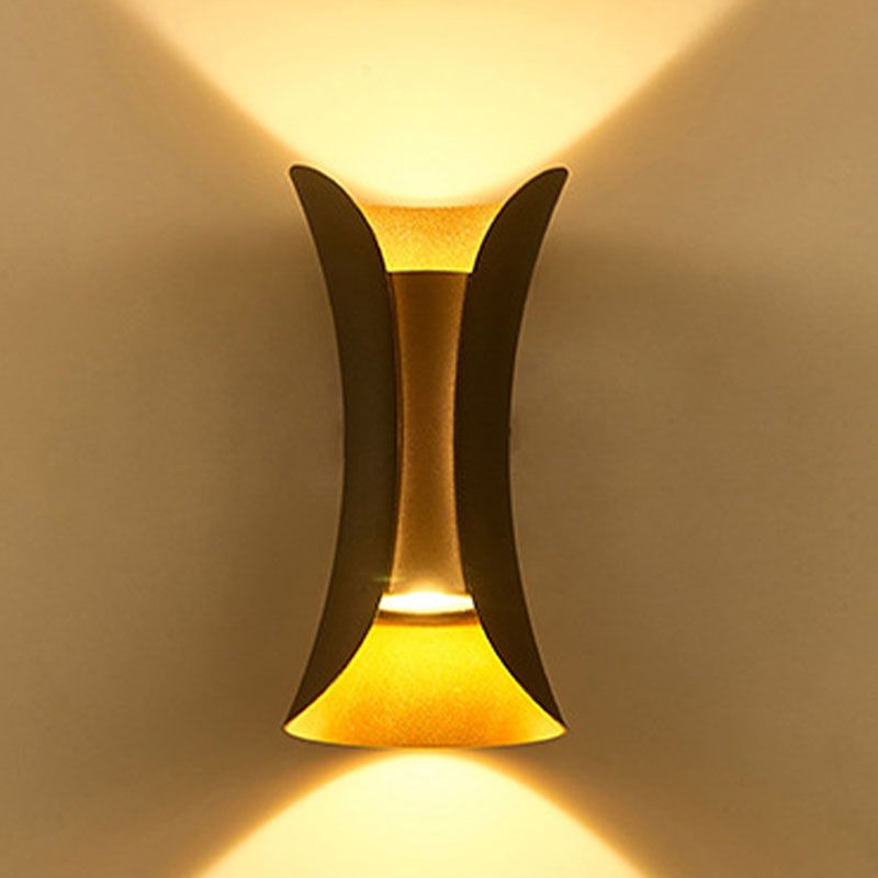 Lámpara de montaje de pared de aluminio de 2 luces moderna.