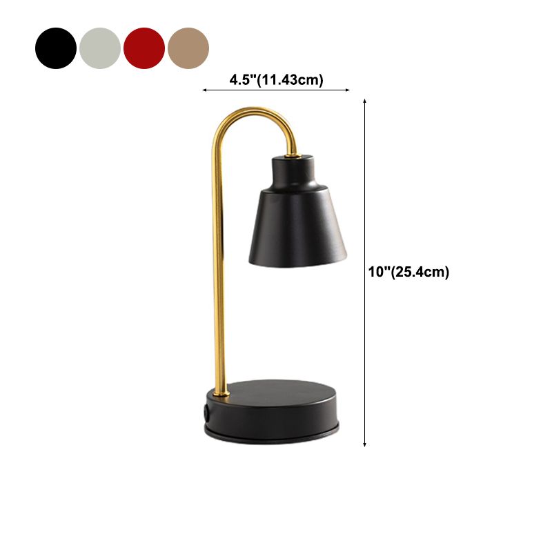 Lampada da tavolo in metallo nordico aromaterapia Lampada da scrivania di cera senza candele per camera da letto