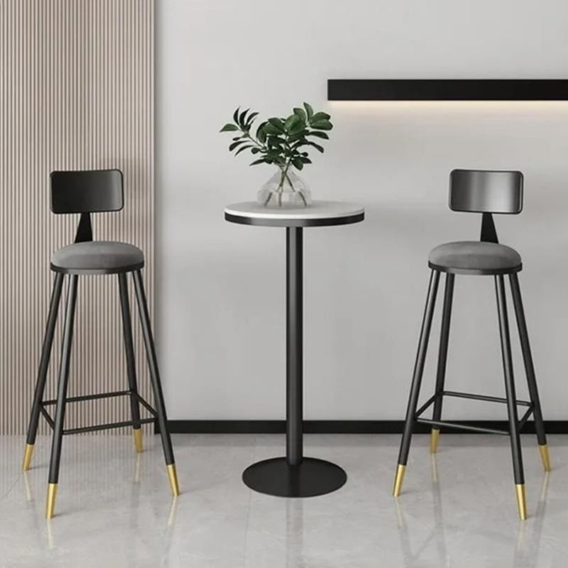 Industrial Bar Table Dining Table with Pedestal Base for Kitchen Living Room