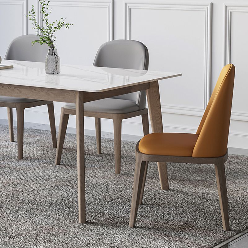 Modern Style Solid Wood Dining Set 1/4/5/7 Pieces Dining Set for Dining Areas