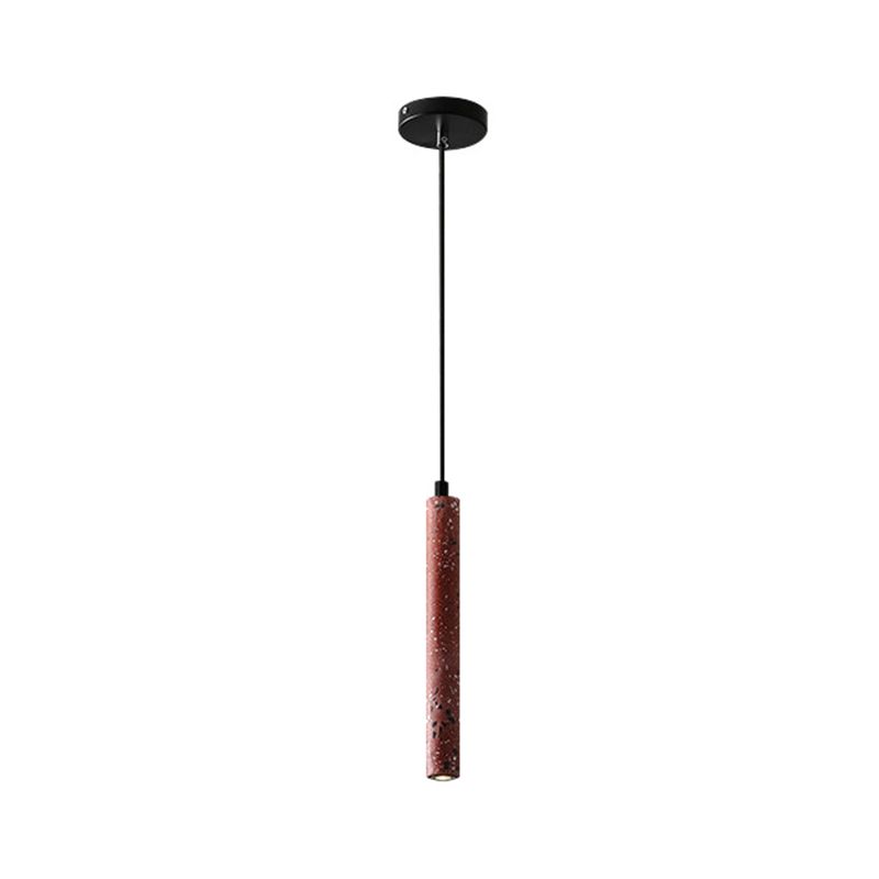 Zementzylinder -Suspension Licht moderner Stil 1 Licht hängende Leuchten