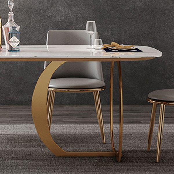 Contemporary Style Rectangle Table Set 1/4/7 Pieces Dining Set for Home Use