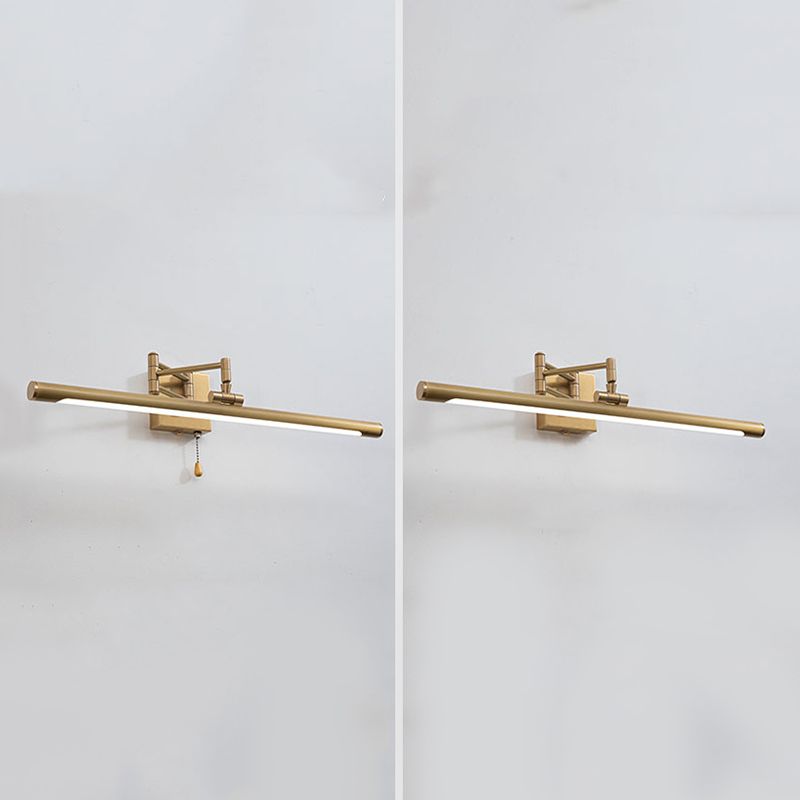 Tubular LED Bath Bar Metal LED Postmodern Vanity Wall Light with Extendable Arm