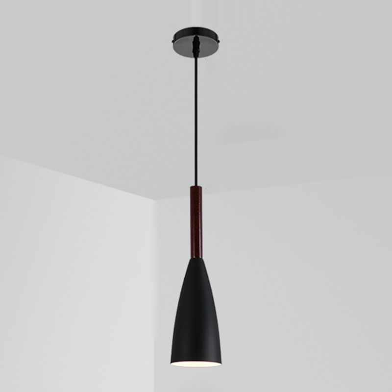 LED Metal Pendant Lamp Bedroom Modern Simple Style Hanging Light Fixture