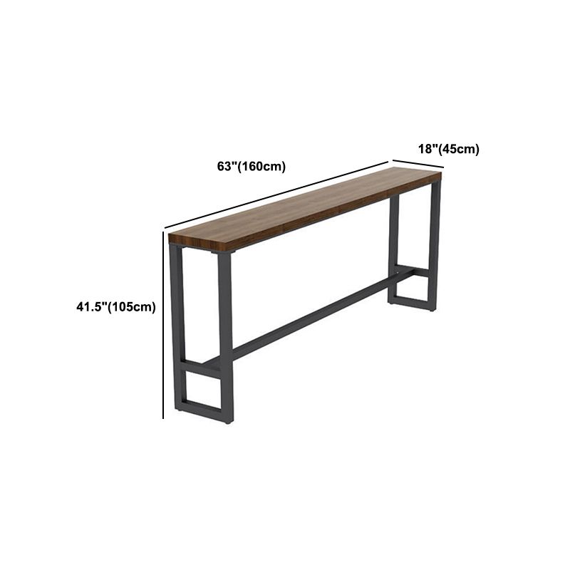 Industrial 1/2/9 Pieces Bar Table Set Rectangle Bar Table with High Stools