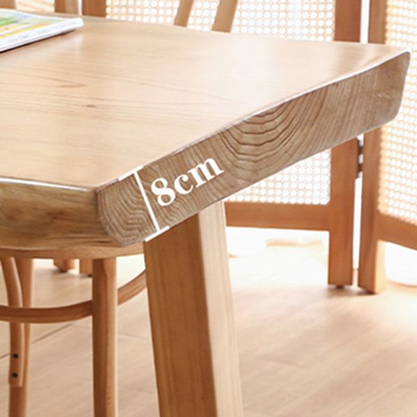 Rectangle Solid Wood Dining Table Simplicity 4 Legs Table for Dining Room