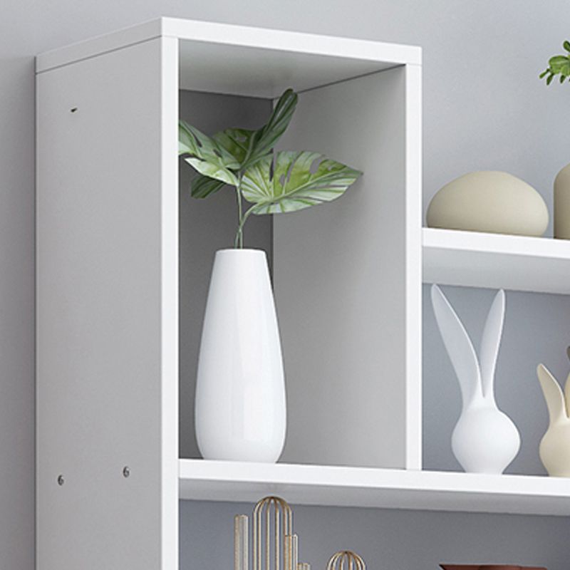 Contemporary Style Bookcase Wall Mounted Horizontal Bookshelf for Office and Home