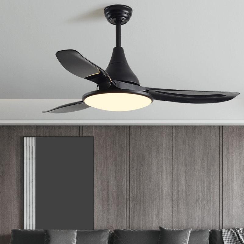Unique Shape Metal Ceiling Fan Light Kids Style 1-Light Ceiling Fan Lamp for Living Room