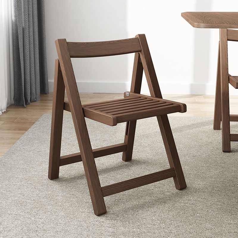 Modern Wood Dining Room Chair Armless Folding Side Chair for Home Use