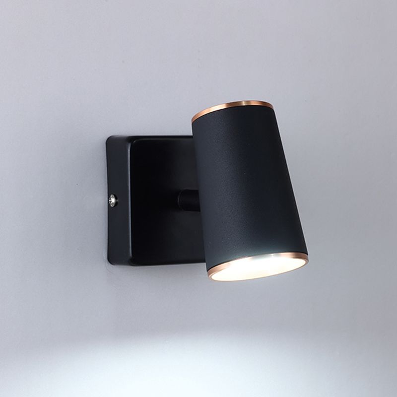 Hedendaagse stijl cilinder wand gemonteerd licht metaal 1 lichte wand gemonteerd lamp