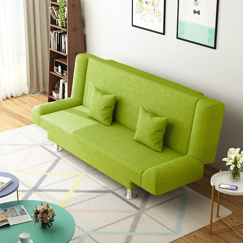 Modern Linen Sofa 23"W Tight Back Armless Couch for Living Room