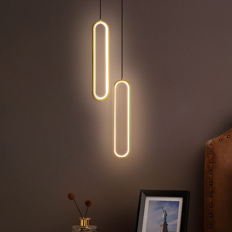 Aluminium -LED LED Linear anheizt Licht im modernen kreativen Stil Kieselgel Deckenleuchte für Wohnzimmer