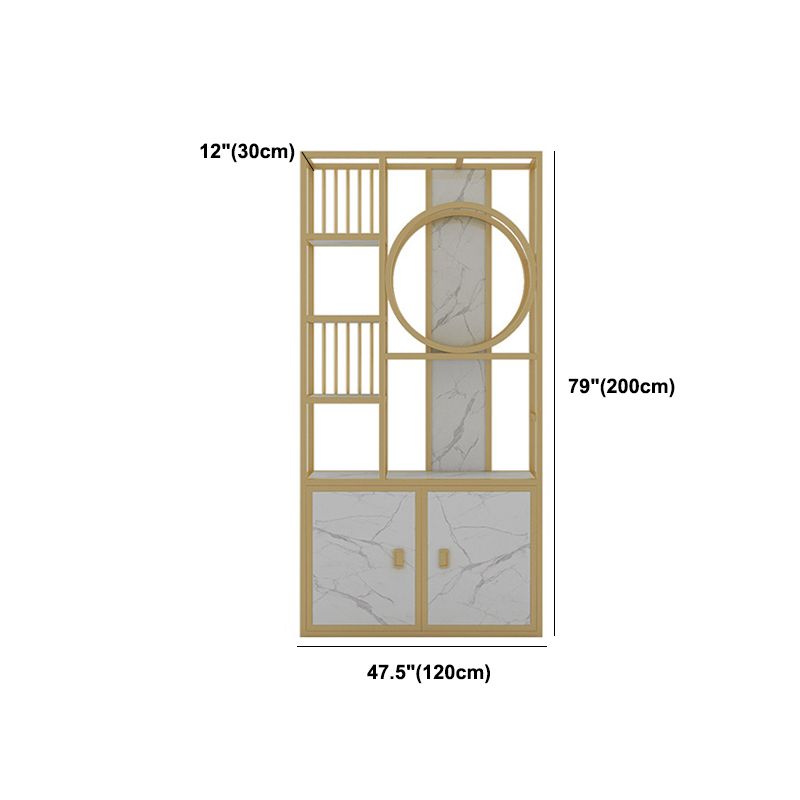 78.74 "H libreria a apertura in stile glam in stile per ufficio con i mobili