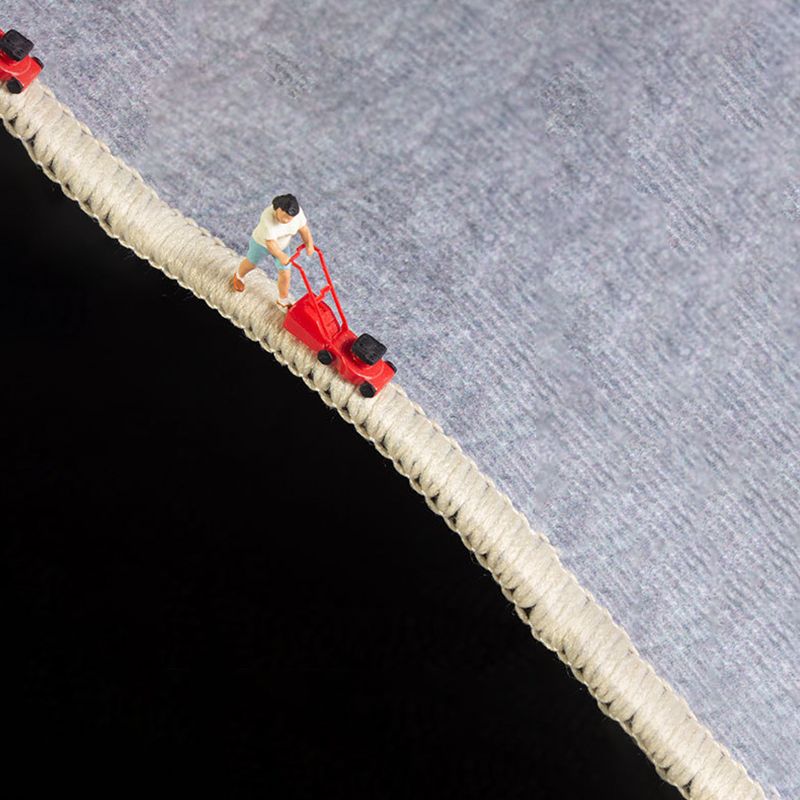 Brown Simple Rug Polyester Modern Rug Washable Indoor Rug for Home Decor